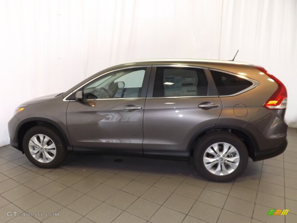 2014 CR-V EX-L - Urban Titanium Metallic / Beige photo #8