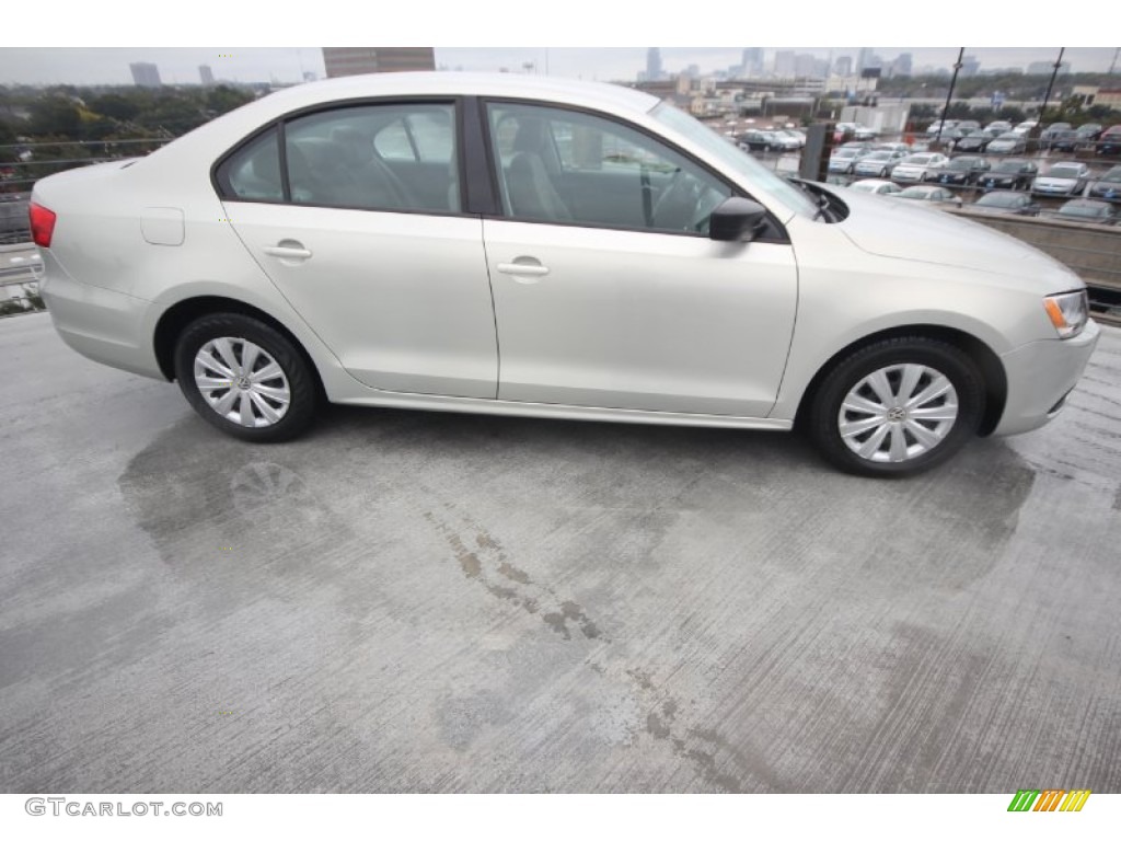 2011 Jetta S Sedan - White Gold Metallic / Latte Macchiato photo #11