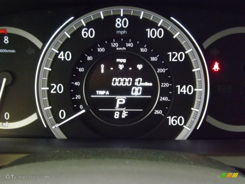 2014 Accord EX-L Sedan - Modern Steel Metallic / Black photo #28