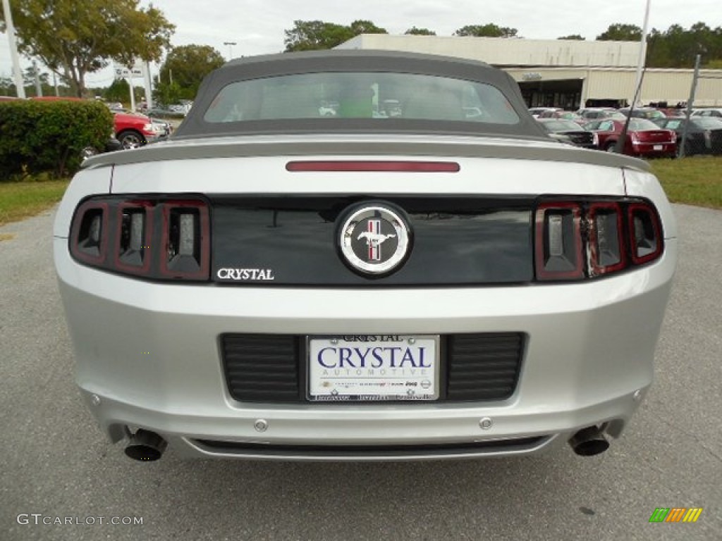 2013 Mustang V6 Convertible - Ingot Silver Metallic / Stone photo #7