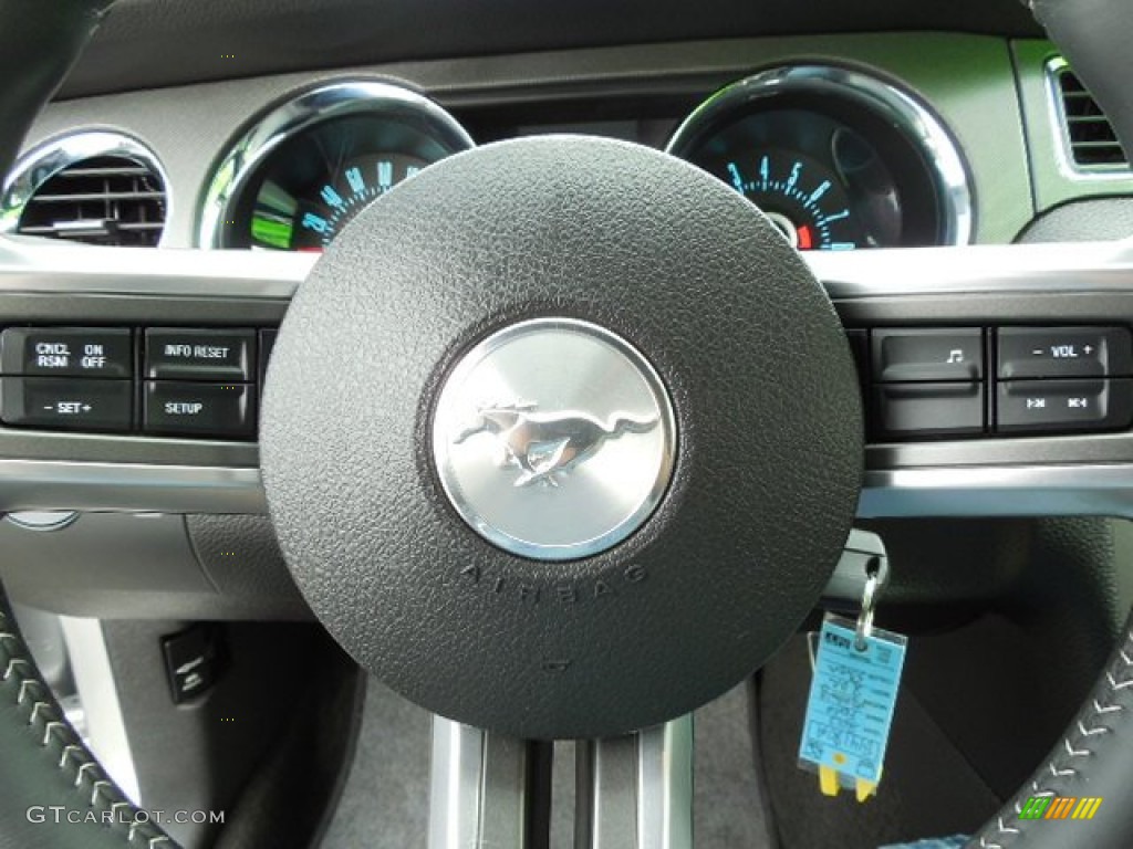 2013 Mustang V6 Convertible - Ingot Silver Metallic / Stone photo #21