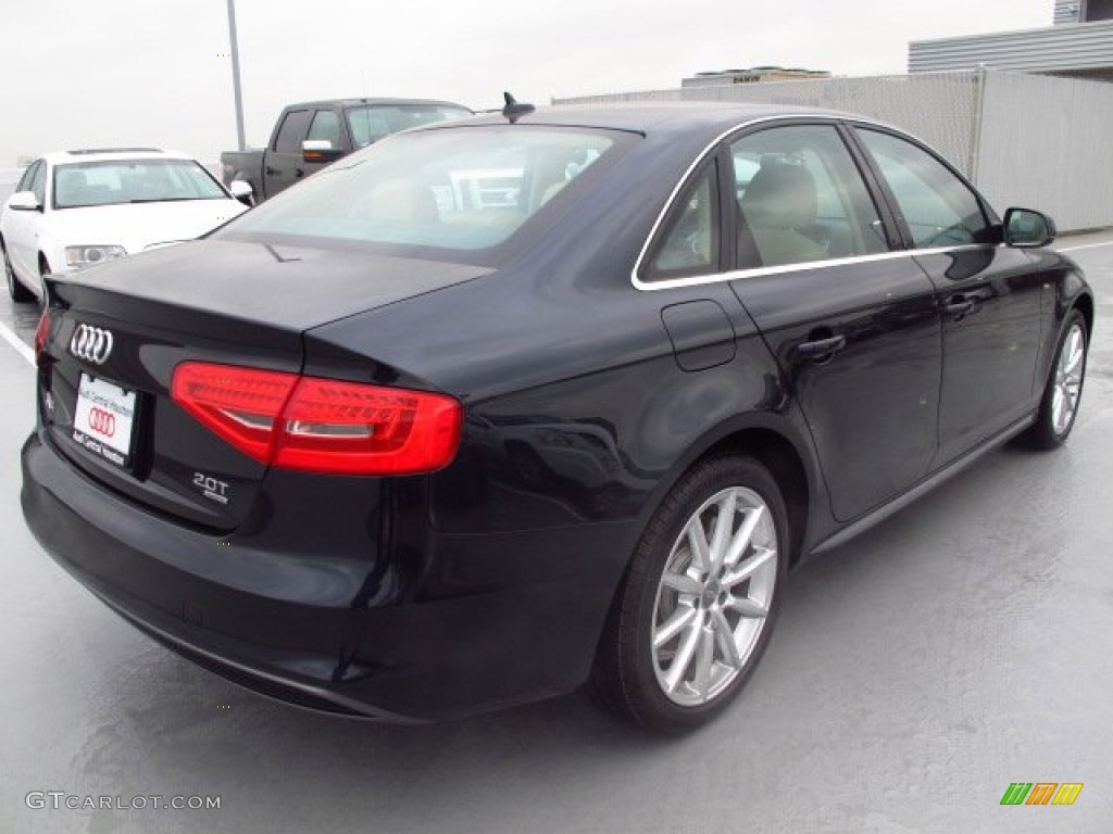 2014 A4 2.0T quattro Sedan - Moonlight Blue Metallic / Velvet Beige/Black photo #2