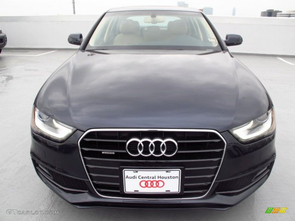 2014 A4 2.0T quattro Sedan - Moonlight Blue Metallic / Velvet Beige/Black photo #6