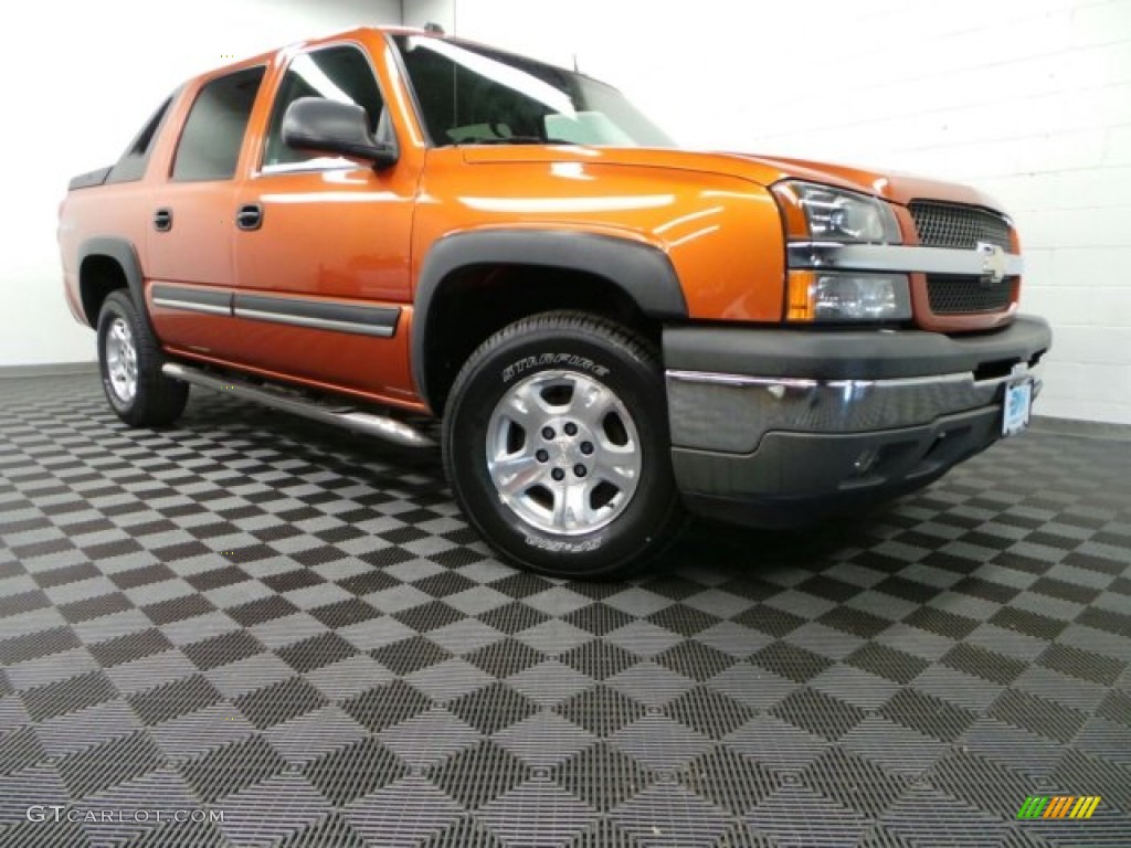 2005 Avalanche Z71 4x4 - Sunburst Orange Metallic / Tan/Neutral photo #1