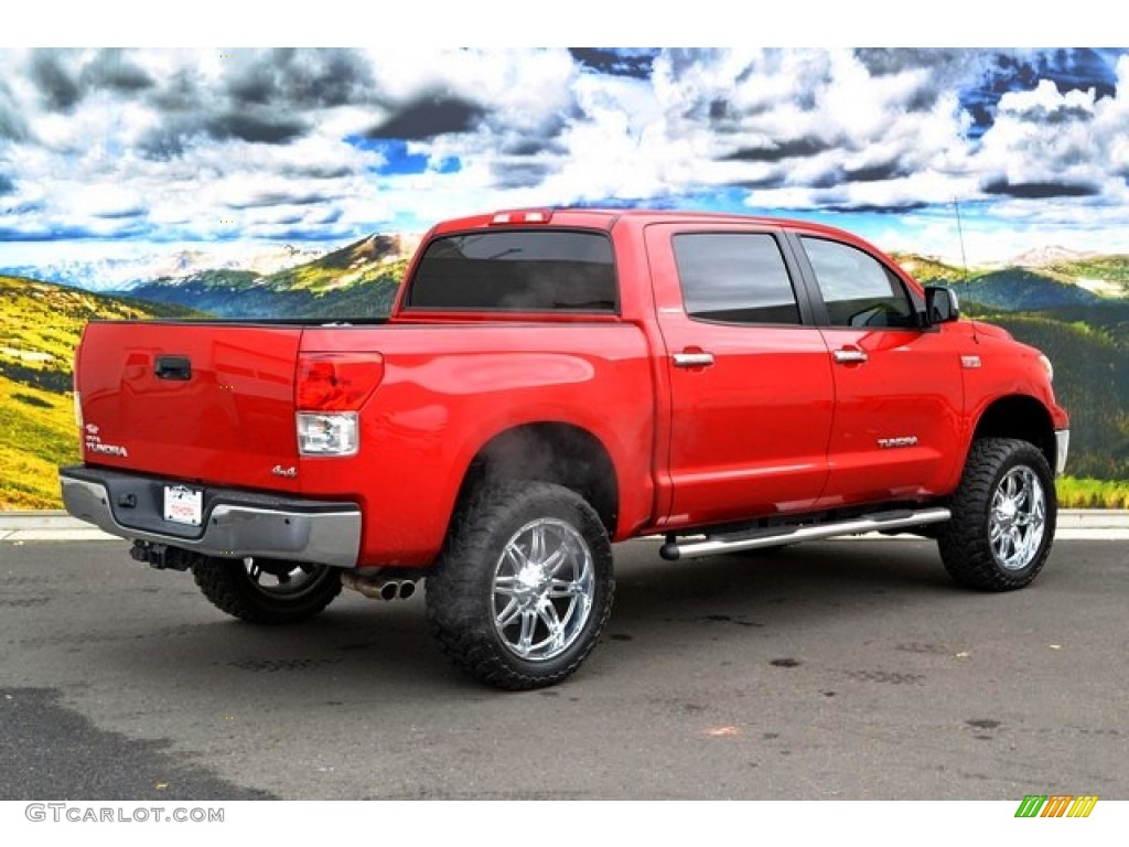 2012 Tundra Limited CrewMax 4x4 - Barcelona Red Metallic / Graphite photo #3