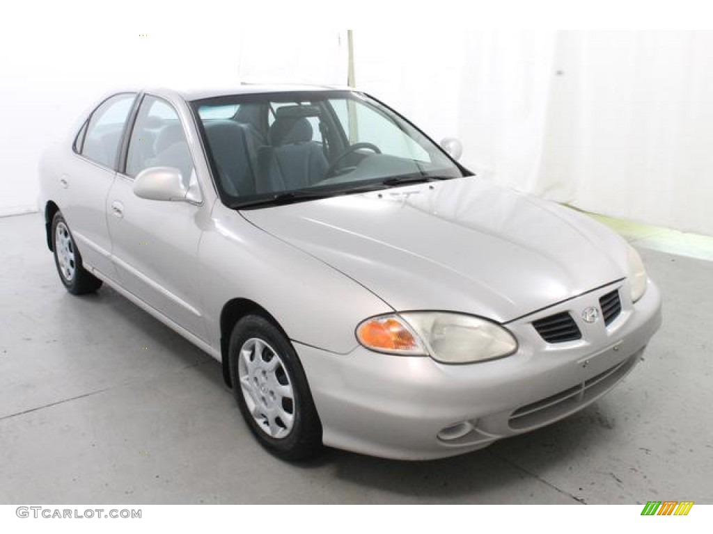 2000 Elantra GLS Sedan - Sandalwood / Gray photo #3
