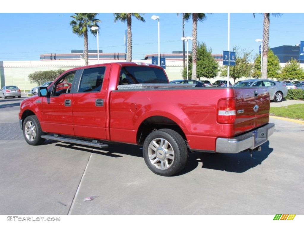 2007 F150 XLT SuperCrew - Redfire Metallic / Medium/Dark Flint photo #7