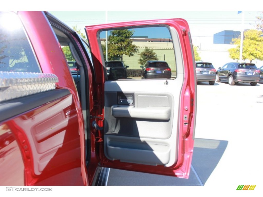 2007 F150 XLT SuperCrew - Redfire Metallic / Medium/Dark Flint photo #13