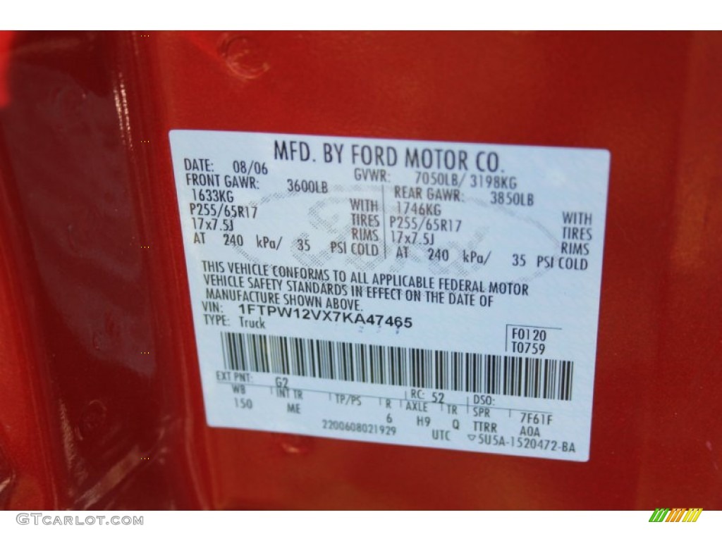 2007 F150 XLT SuperCrew - Redfire Metallic / Medium/Dark Flint photo #32