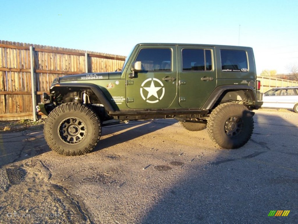 2008 Wrangler Unlimited Rubicon 4x4 - Jeep Green Metallic / Dark Slate Gray/Med Slate Gray photo #1