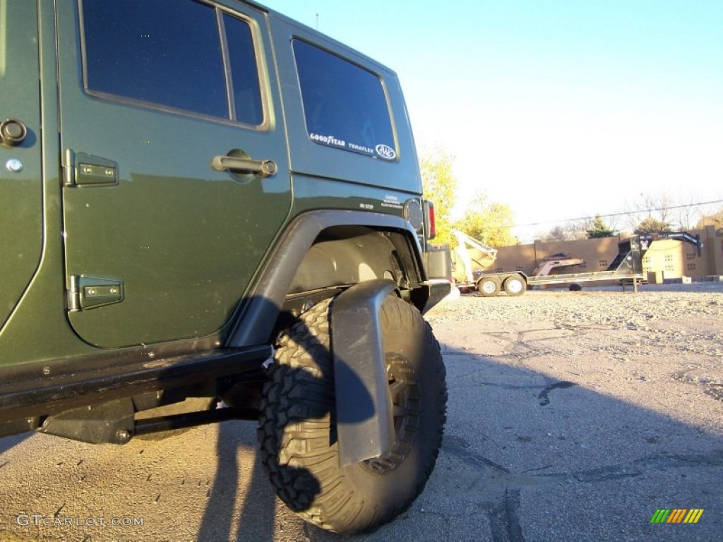 2008 Wrangler Unlimited Rubicon 4x4 - Jeep Green Metallic / Dark Slate Gray/Med Slate Gray photo #3