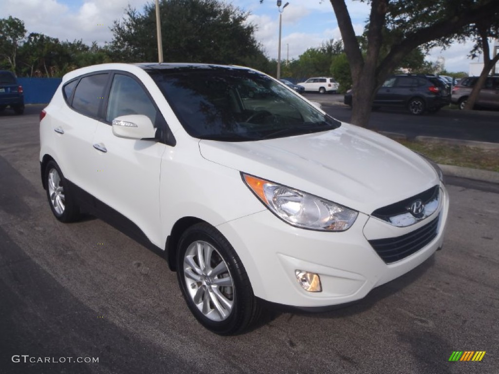 2012 Tucson Limited - Cotton White / Black/Saddle photo #1