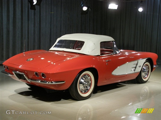 1961 Corvette Convertible - Roman Red / Red photo #2