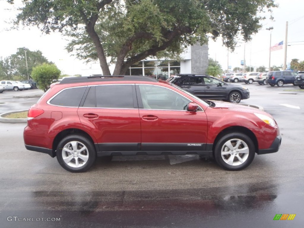 2014 Outback 2.5i Limited - Venetian Red Pearl / Ivory photo #7