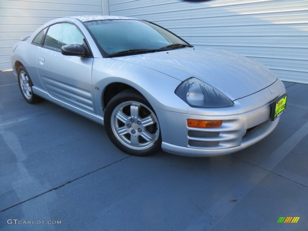 2002 Eclipse GT Coupe - Sterling Silver Metallic / Black photo #2
