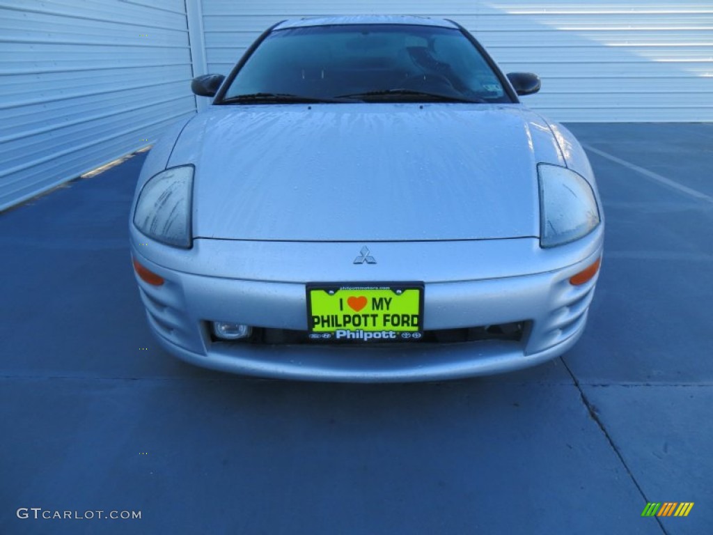 2002 Eclipse GT Coupe - Sterling Silver Metallic / Black photo #8