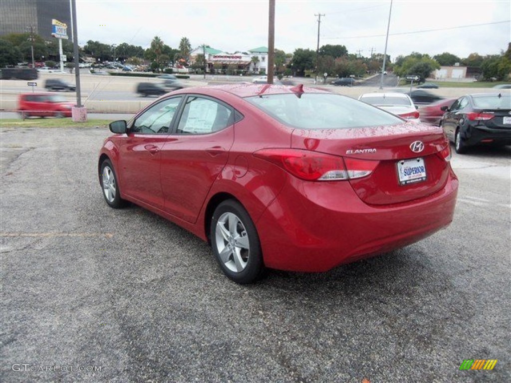 2013 Elantra GLS - Red / Gray photo #4