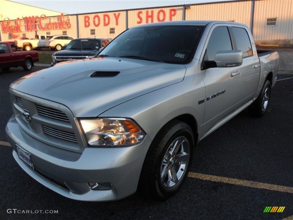 2011 Ram 1500 Sport Crew Cab - Bright Silver Metallic / Dark Slate Gray photo #1