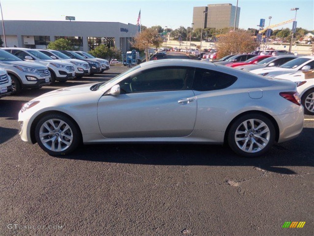 2013 Genesis Coupe 3.8 Grand Touring - Platinum Metallic / Tan Leather photo #3