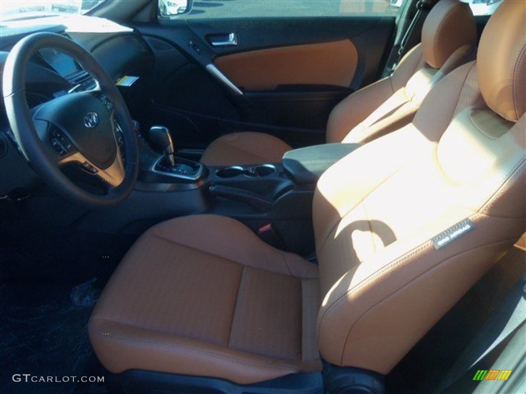 2013 Genesis Coupe 3.8 Grand Touring - Platinum Metallic / Tan Leather photo #4