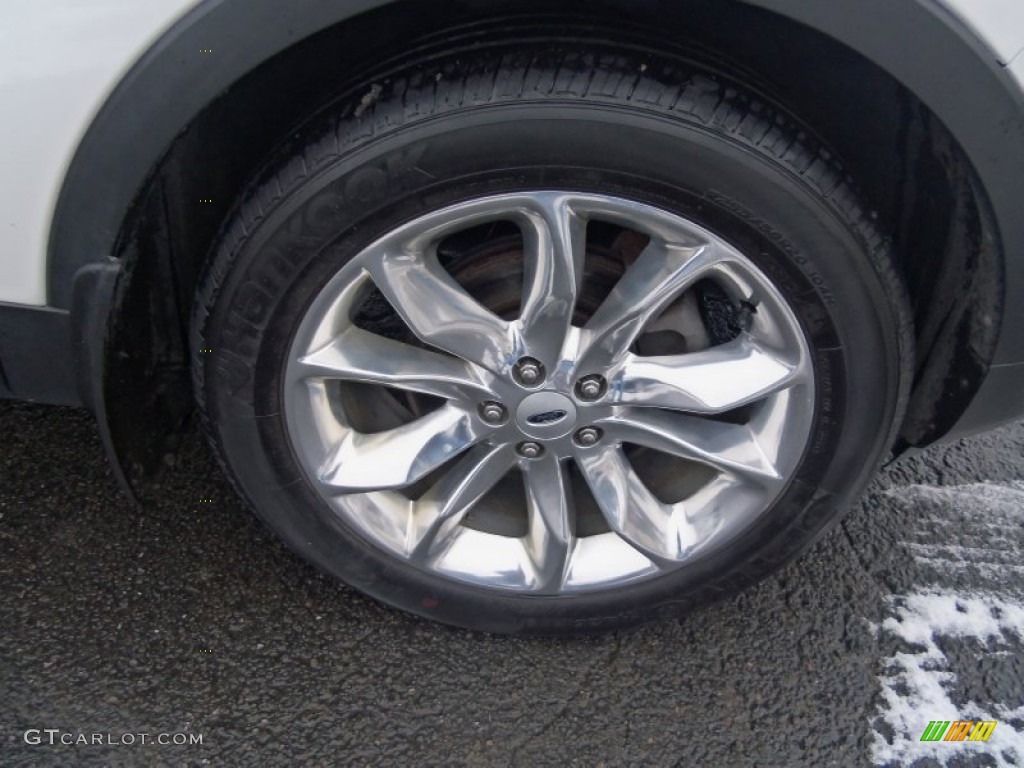 2012 Explorer Limited 4WD - White Platinum Tri-Coat / Charcoal Black photo #9