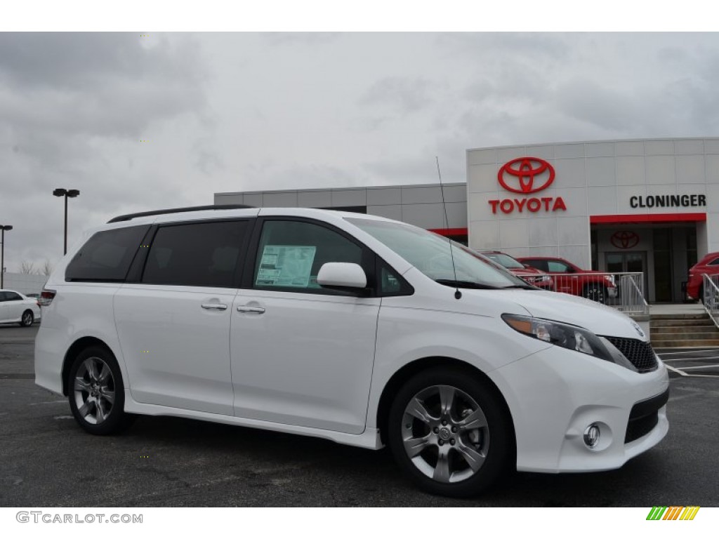 2014 Sienna SE - Super White / Light Gray photo #1