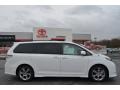 2014 Super White Toyota Sienna SE  photo #2