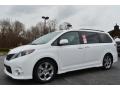 Super White 2014 Toyota Sienna SE Exterior