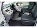 2014 Toyota Sienna Light Gray Interior Front Seat Photo