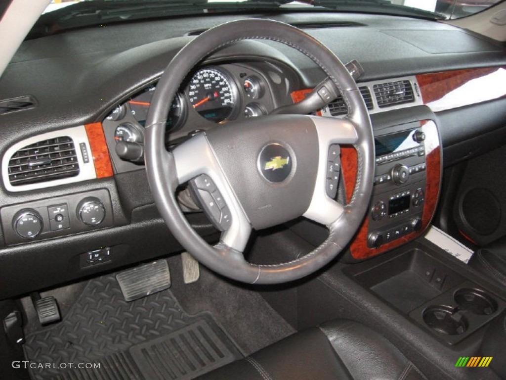 2011 Chevrolet Silverado 1500 LTZ Crew Cab 4x4 Ebony Dashboard Photo #88316983