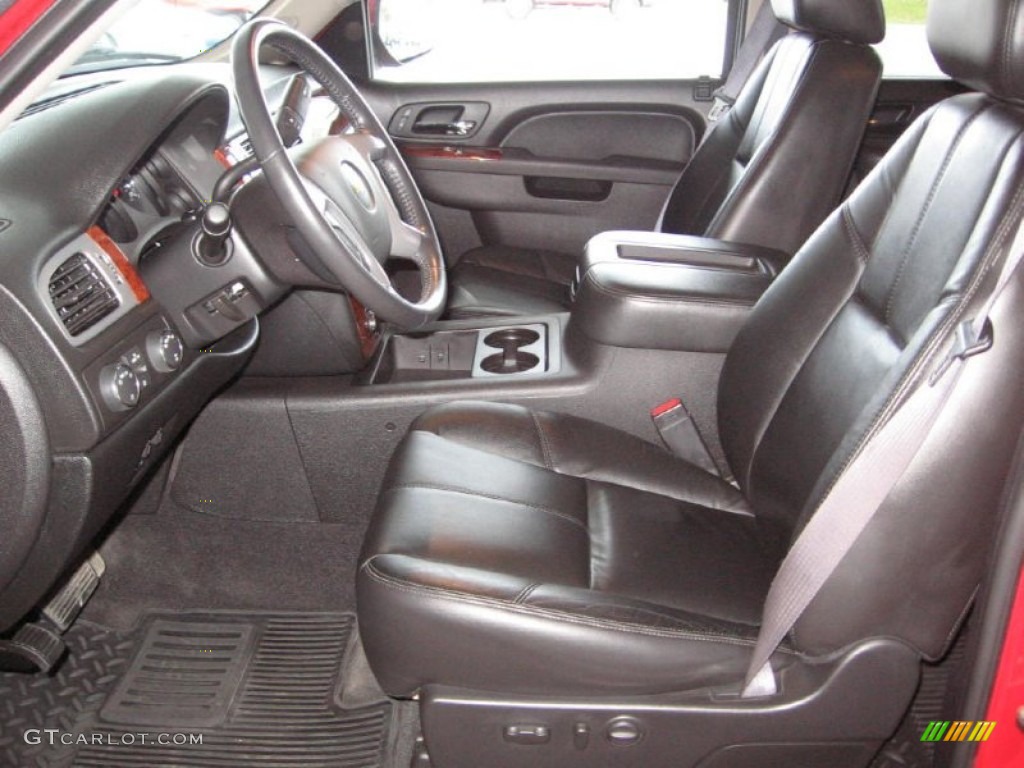 Ebony Interior 2011 Chevrolet Silverado 1500 LTZ Crew Cab 4x4 Photo #88317035
