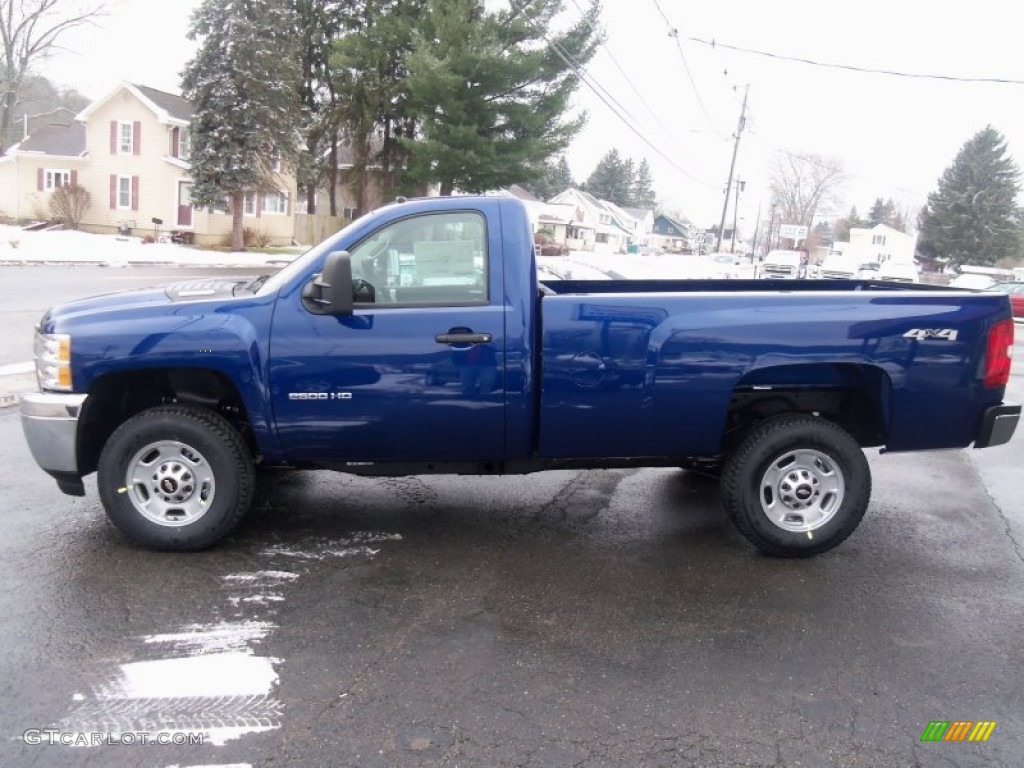 Blue Topaz Metallic 2014 Chevrolet Silverado 2500HD WT Regular Cab 4x4 Exterior Photo #88317282