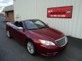 Deep Cherry Red Crystal Pearl Coat 2012 Chrysler 200 Limited Convertible