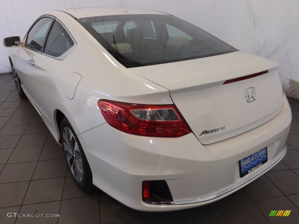 2014 Accord EX-L Coupe - White Orchid Pearl / Ivory photo #7