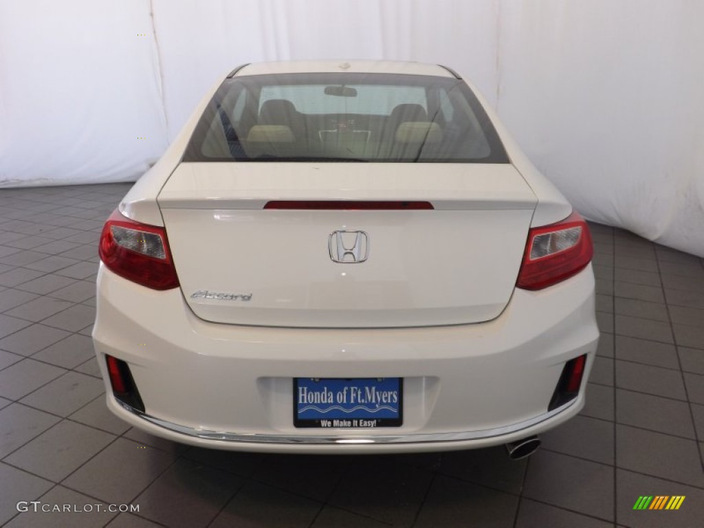 2014 Accord EX-L Coupe - White Orchid Pearl / Ivory photo #8