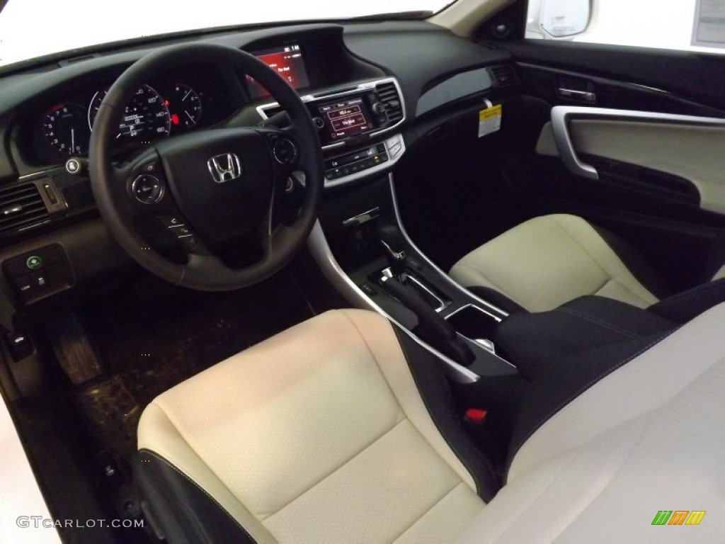 2014 Accord EX-L Coupe - White Orchid Pearl / Ivory photo #11