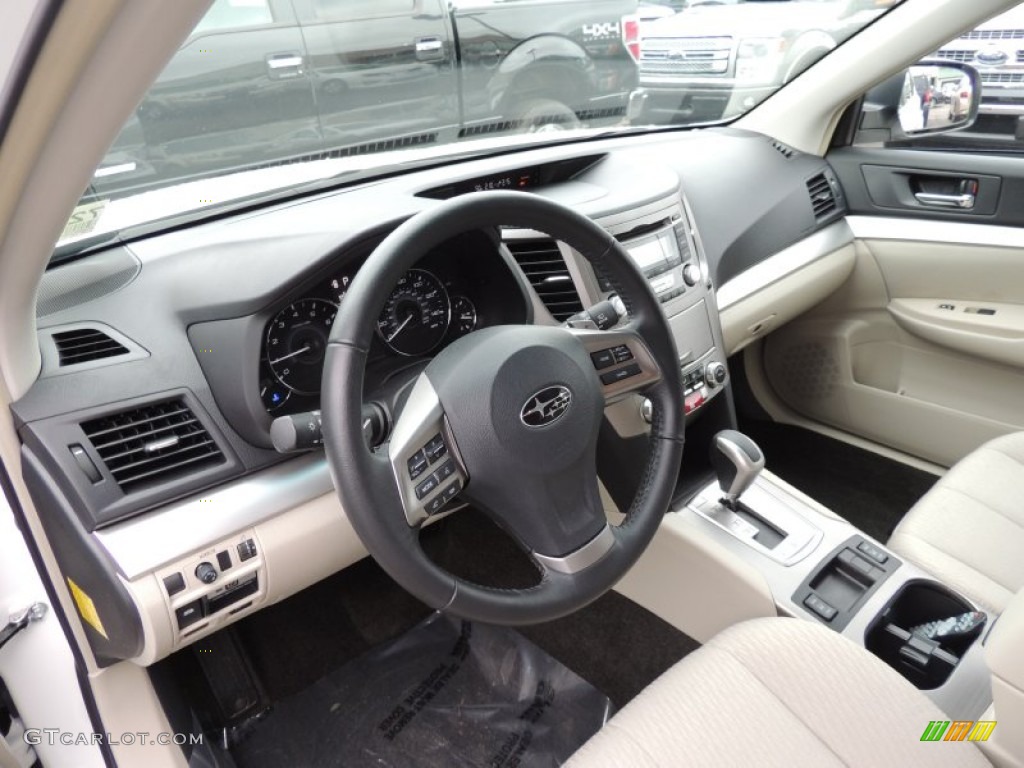 Warm Ivory Interior 2012 Subaru Outback 2.5i Premium Photo #88318699