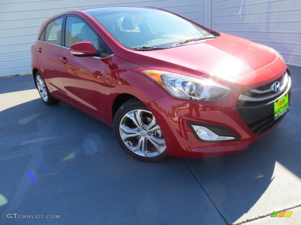 2013 Elantra GT - Red / Beige photo #2