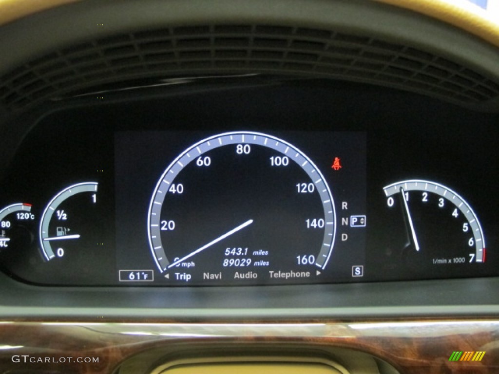 2008 Mercedes-Benz S 550 4Matic Sedan Gauges Photo #88320034