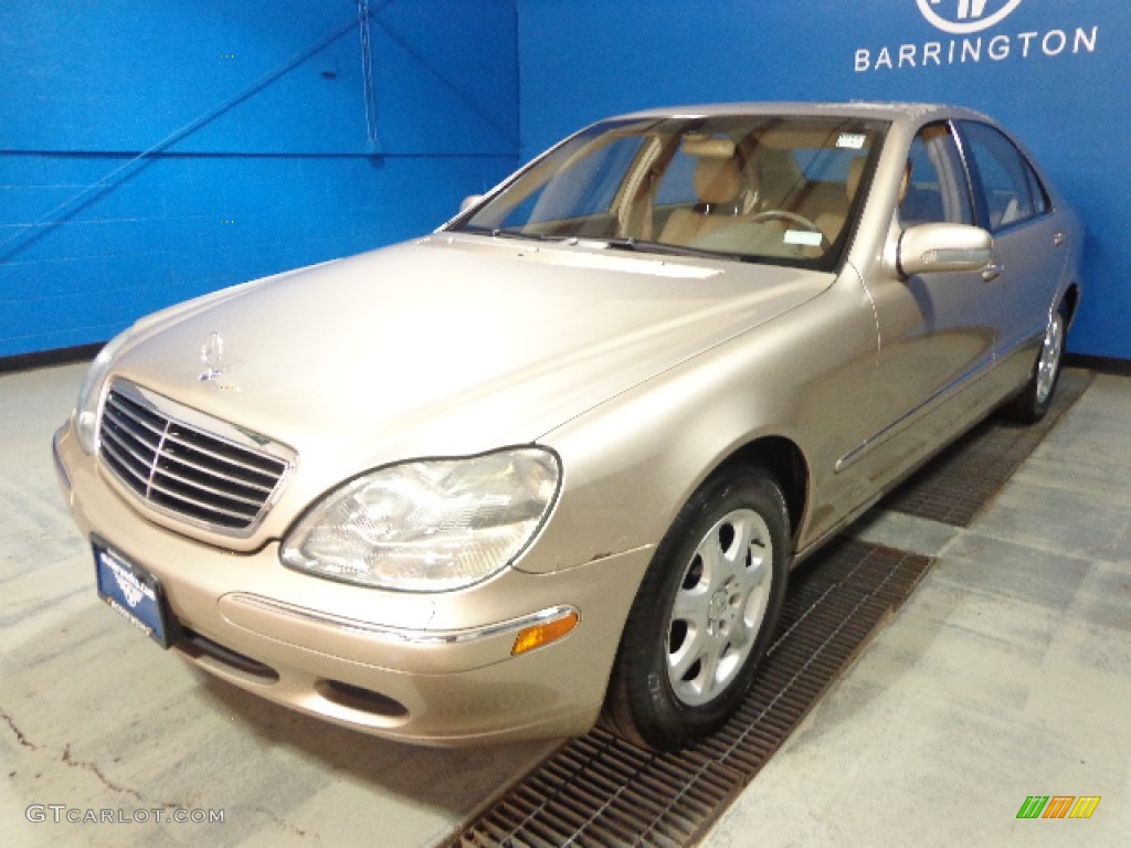 2002 S 430 Sedan - Desert Silver Metallic / Java photo #1