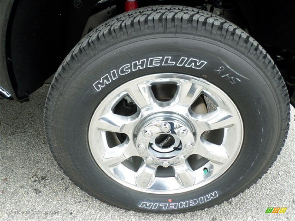 2014 F250 Super Duty Lariat Crew Cab 4x4 - Tuxedo Black Metallic / Black photo #8