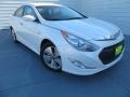 2013 Porcelain White Pearl Hyundai Sonata Hybrid Limited  photo #2