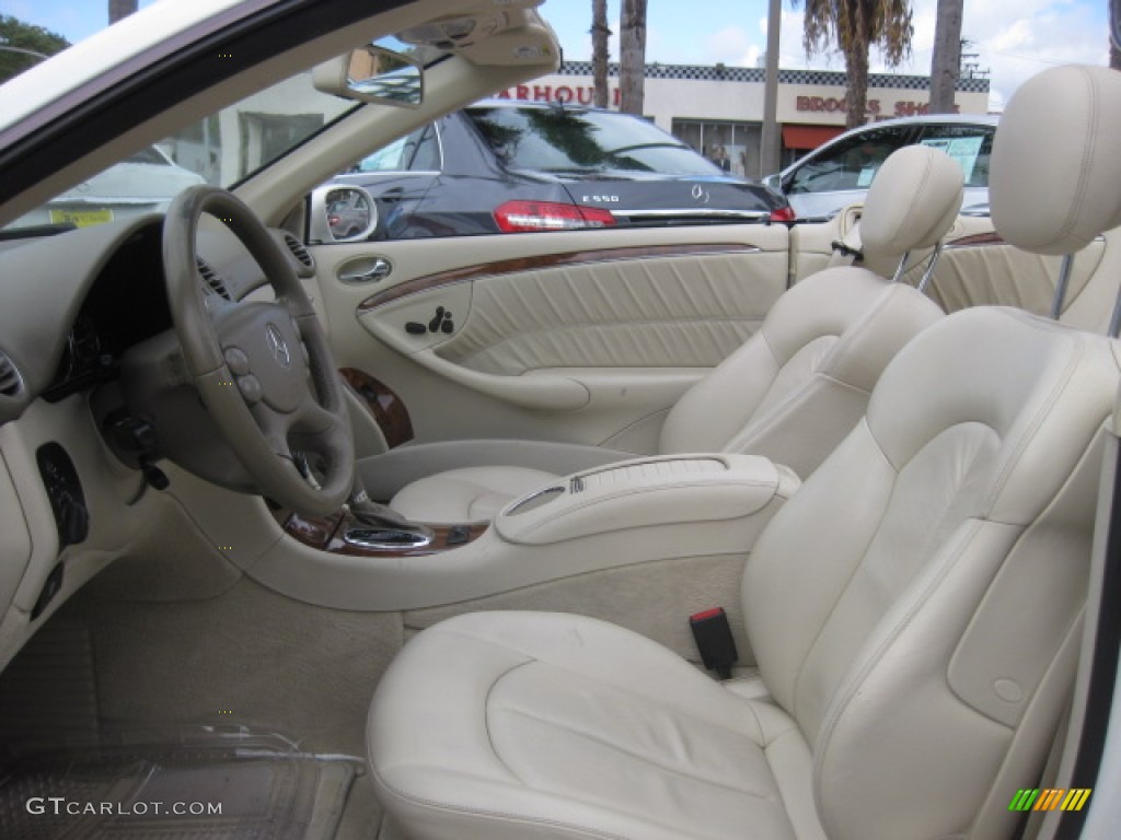 2008 CLK 350 Cabriolet - Arctic White / Stone photo #18