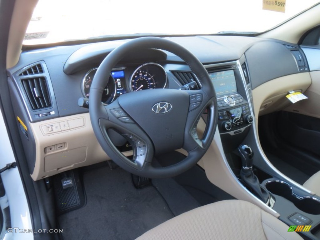 Camel Interior 2013 Hyundai Sonata Hybrid Limited Photo #88322542