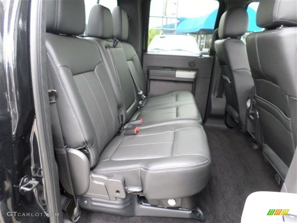 2014 F250 Super Duty Lariat Crew Cab 4x4 - Tuxedo Black Metallic / Black photo #15
