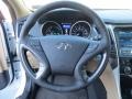 2013 Hyundai Sonata Camel Interior Steering Wheel Photo