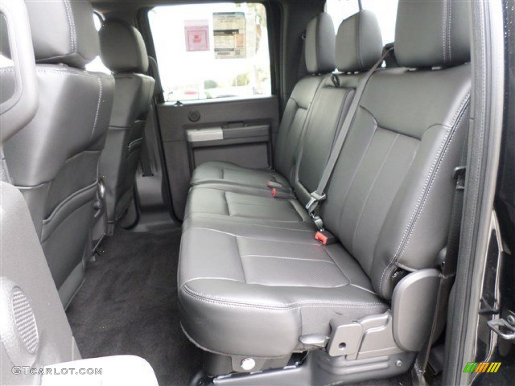 2014 F250 Super Duty Lariat Crew Cab 4x4 - Tuxedo Black Metallic / Black photo #23