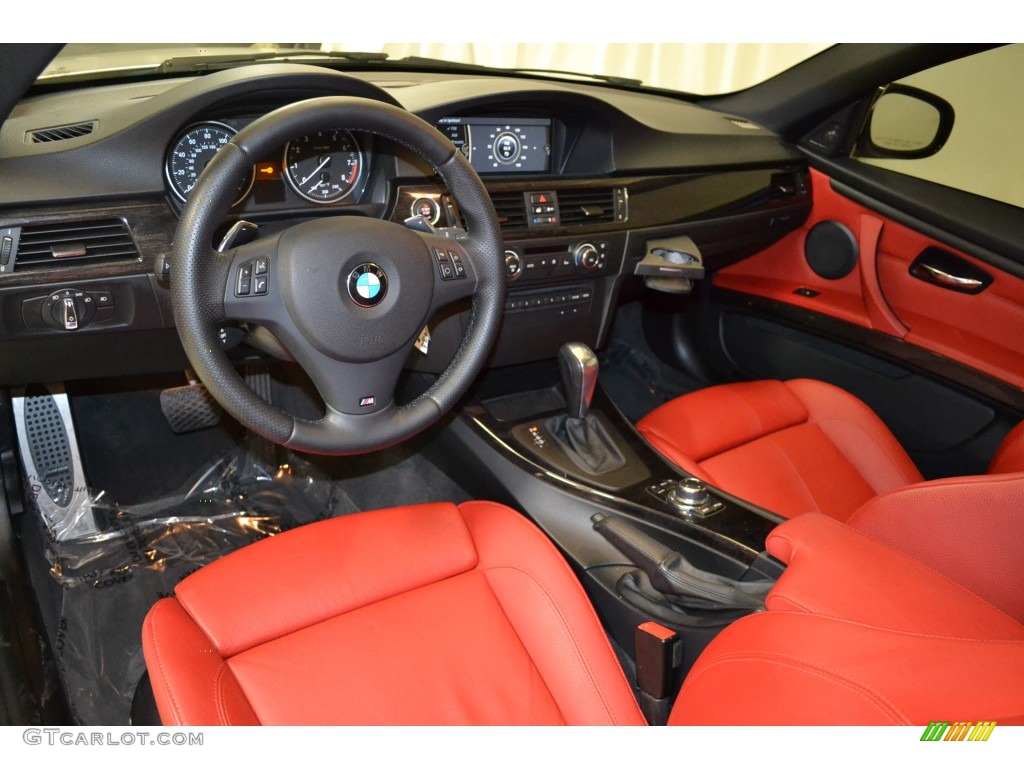Coral Red/Black Dakota Leather Interior 2011 BMW 3 Series 335i Coupe Photo #88324660