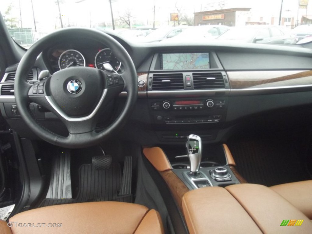 2011 X6 xDrive50i - Monaco Blue Metallic / Saddle Brown photo #49