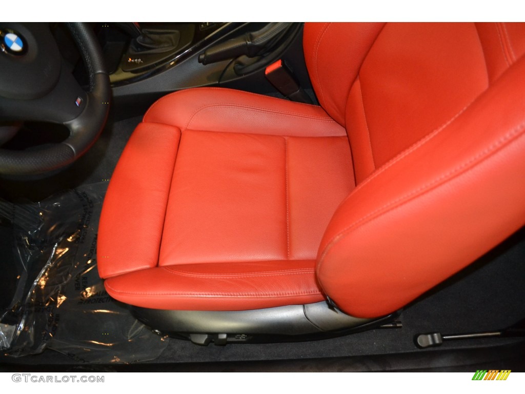 2011 3 Series 335i Coupe - Mineral White Metallic / Coral Red/Black Dakota Leather photo #15